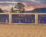 80"x30" - Mountain Landscape Fence/Gate Panel Insert - Madison Iron and Wood