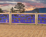 80"x30" - Mountain Landscape Fence/Gate Panel Insert - Madison Iron and Wood