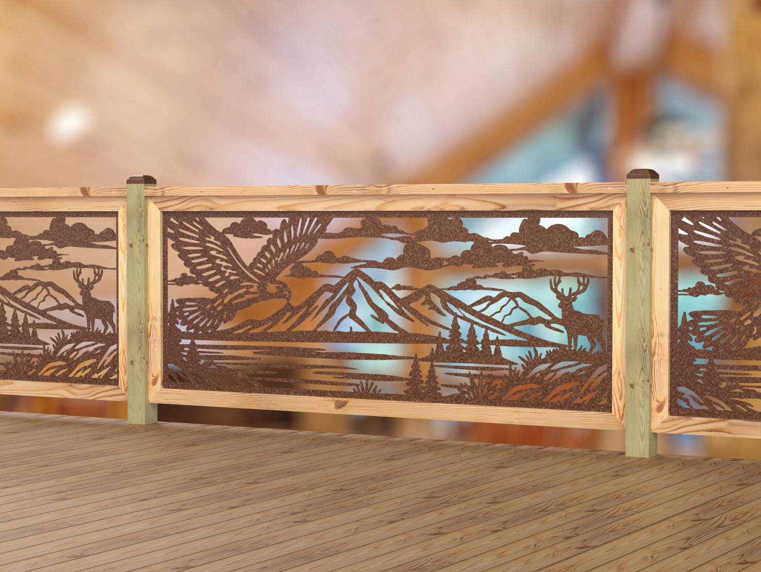 Soaring Eagle Railing Panel Insert