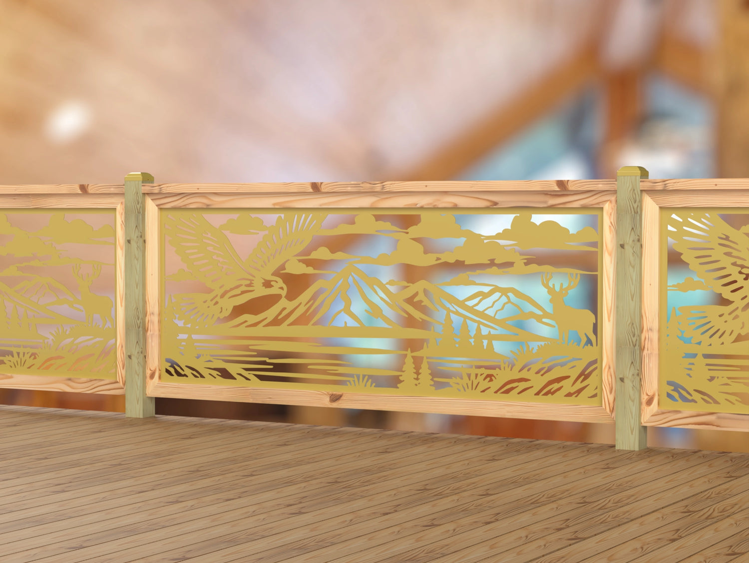 Soaring Eagle Railing Panel Insert