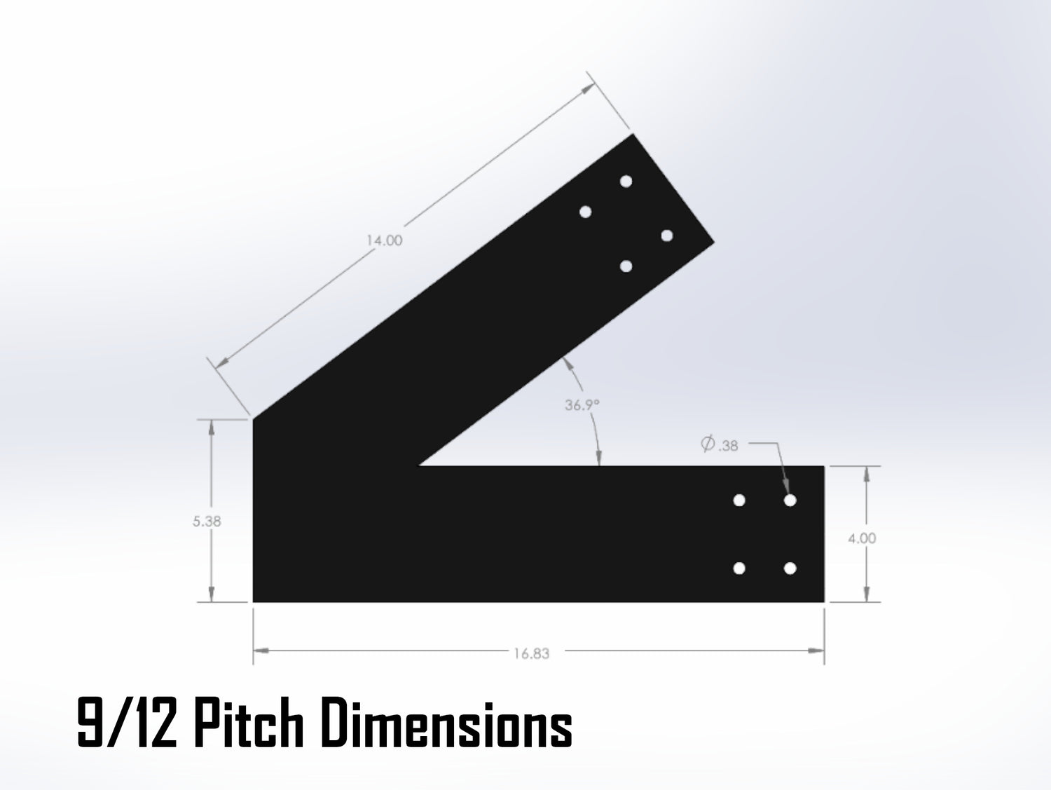 Web Truss Industrial Brackets, For 6 Inch Lumber - Madison Iron and Wood