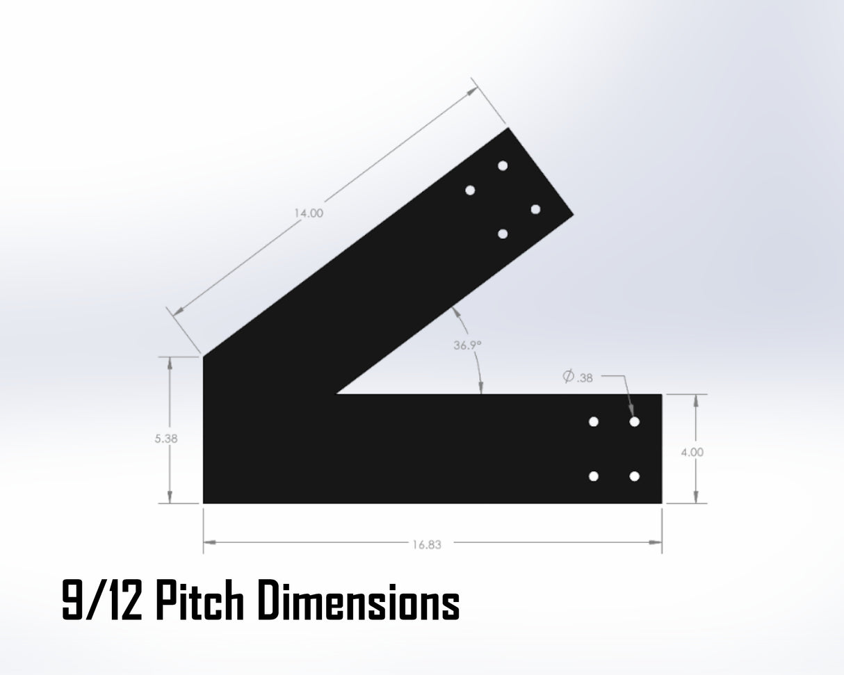 Web Truss Industrial Brackets, For 6 Inch Lumber - Madison Iron and Wood