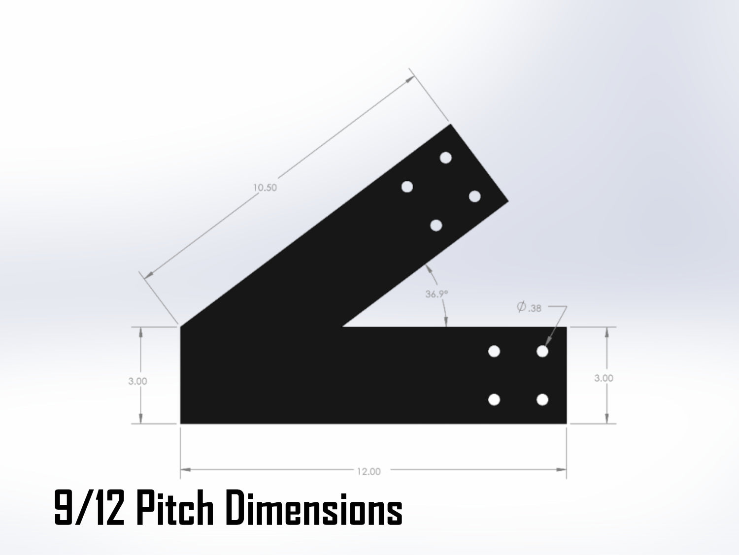 King Truss Industrial Bracket Set, For 4 Inch Lumber - Madison Iron and Wood