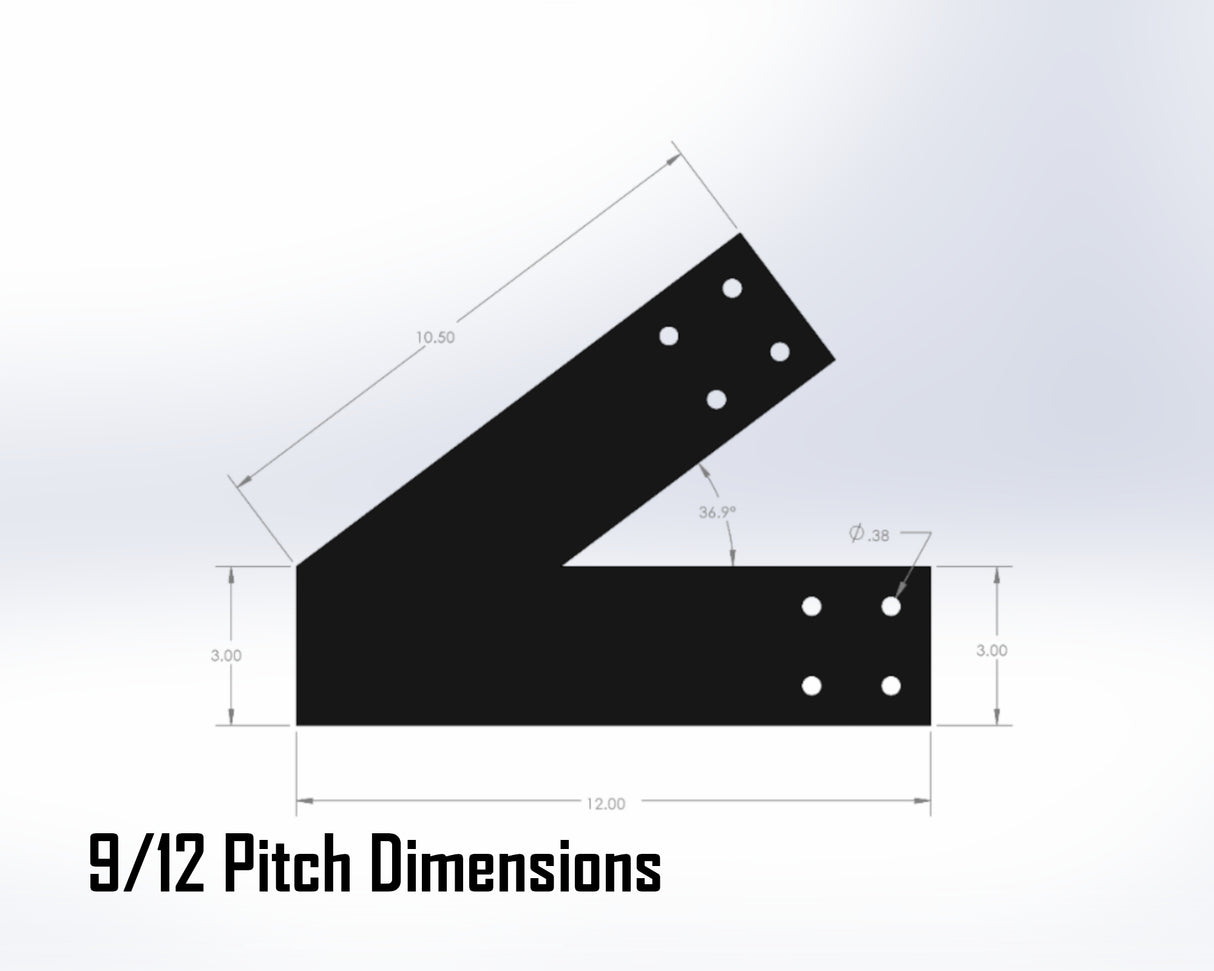 King Truss Industrial Bracket Set, For 4 Inch Lumber - Madison Iron and Wood