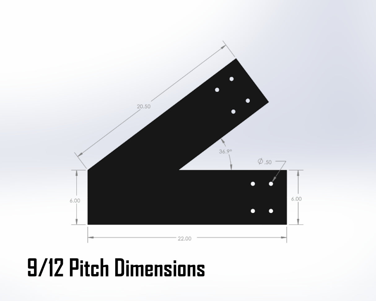 Web Truss Industrial Brackets, For 8 Inch Lumber - Madison Iron and Wood