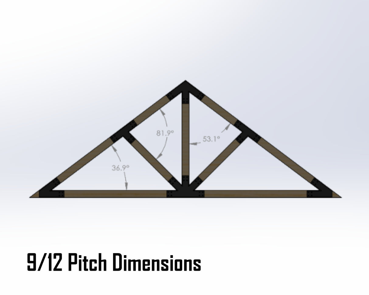 Web Truss Industrial Brackets, For 4 Inch Lumber - Madison Iron and Wood