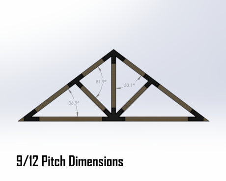 Web Truss Industrial Brackets, For 4 Inch Lumber