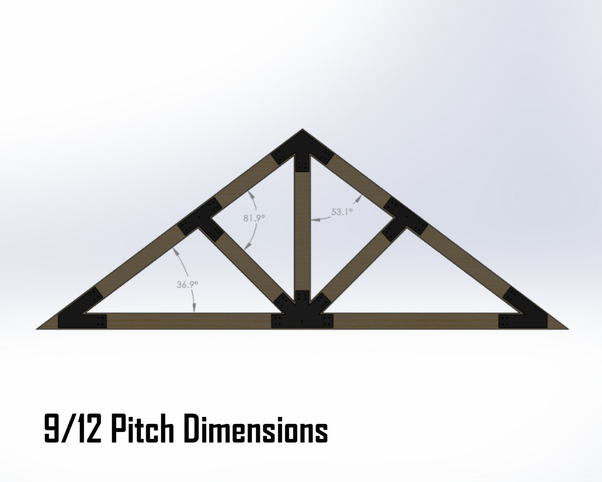 Web Truss Industrial Brackets, For 8 Inch Lumber