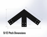 Web Truss Industrial Brackets, For 4 Inch Lumber - Madison Iron and Wood