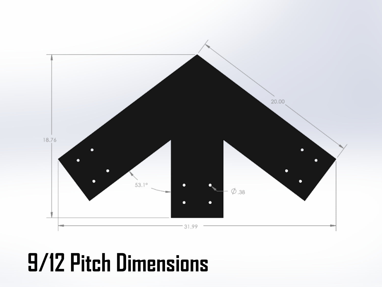 Web Truss Industrial Brackets, For 8 Inch Lumber - Madison Iron and Wood