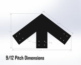 Web Truss Industrial Brackets, For 8 Inch Lumber