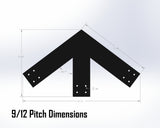 Web Truss Industrial Brackets, For 6 Inch Lumber - Madison Iron and Wood