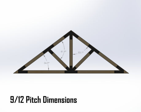 Web Truss Industrial Brackets, For 6 Inch Lumber - Madison Iron and Wood