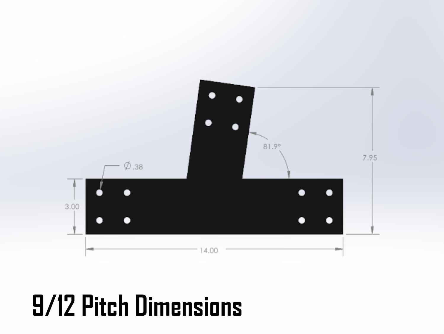 Web Truss Industrial Brackets, For 4 Inch Lumber - Madison Iron and Wood