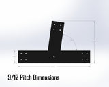 Web Truss Industrial Brackets, For 6 Inch Lumber - Madison Iron and Wood