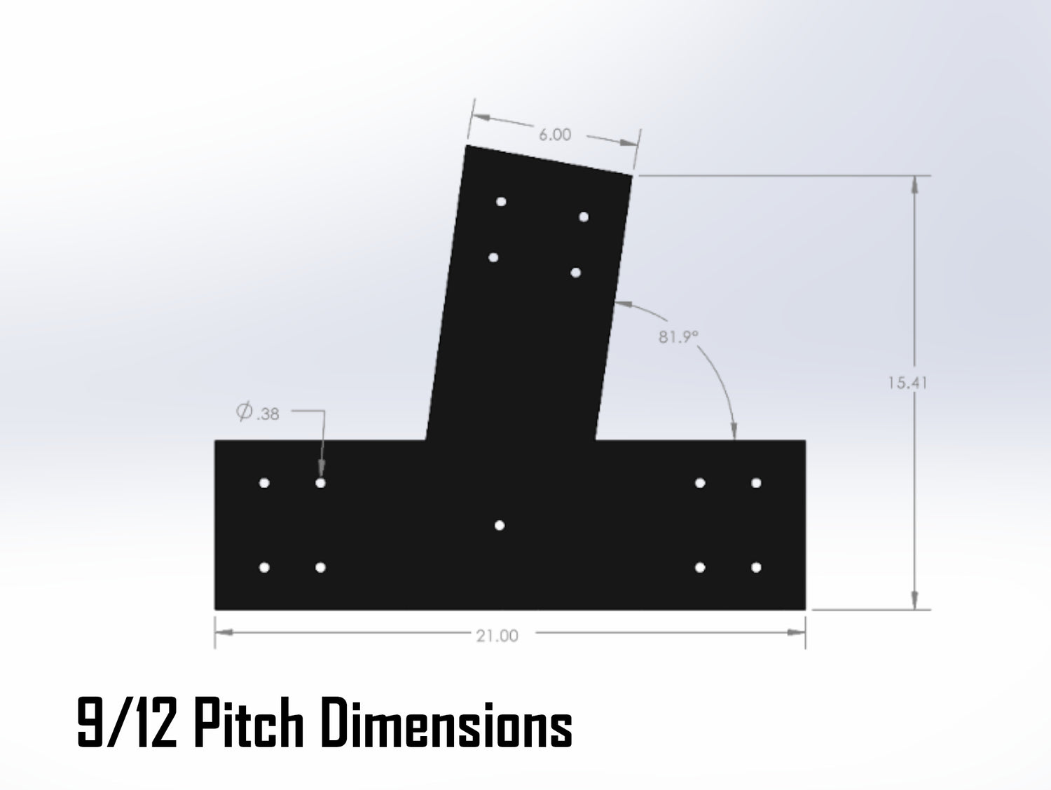 Web Truss Industrial Brackets, For 8 Inch Lumber - Madison Iron and Wood
