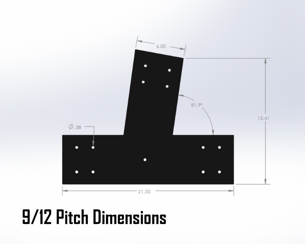 Web Truss Industrial Brackets, For 8 Inch Lumber - Madison Iron and Wood