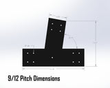 Web Truss Industrial Brackets, For 8 Inch Lumber