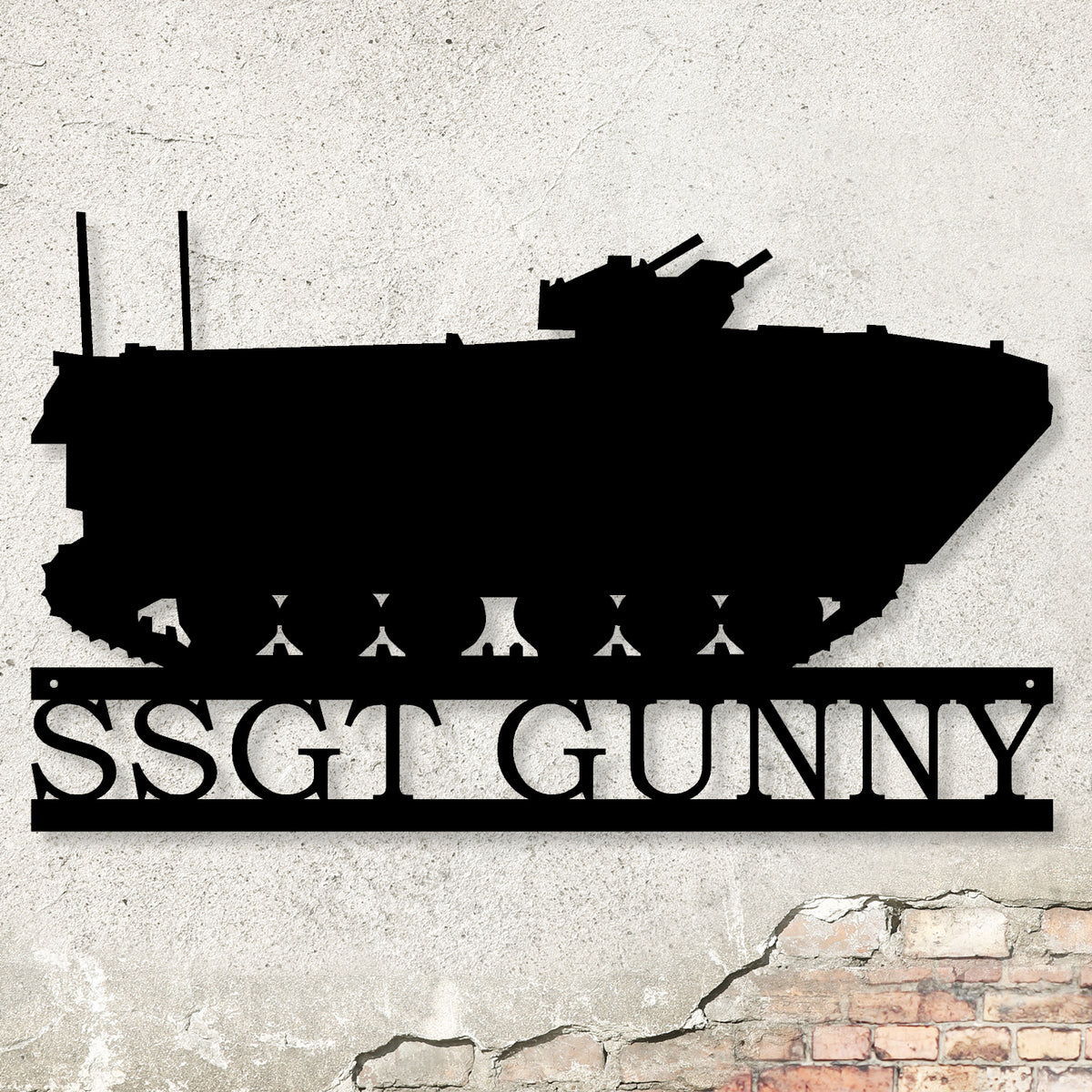 Aav Sticker Assault Amphibious Vehicle (AAV) Personalized Metal Sign, Military Art ...