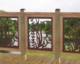 Bass Pond Railing Panel Insert - Madison Iron and Wood