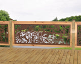 Bass Pond Railing Panel Insert - Madison Iron and Wood