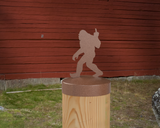 Bigfoot Middle Finger, Round Post Cap (4x4 Round Post Size) - Madison Iron and Wood