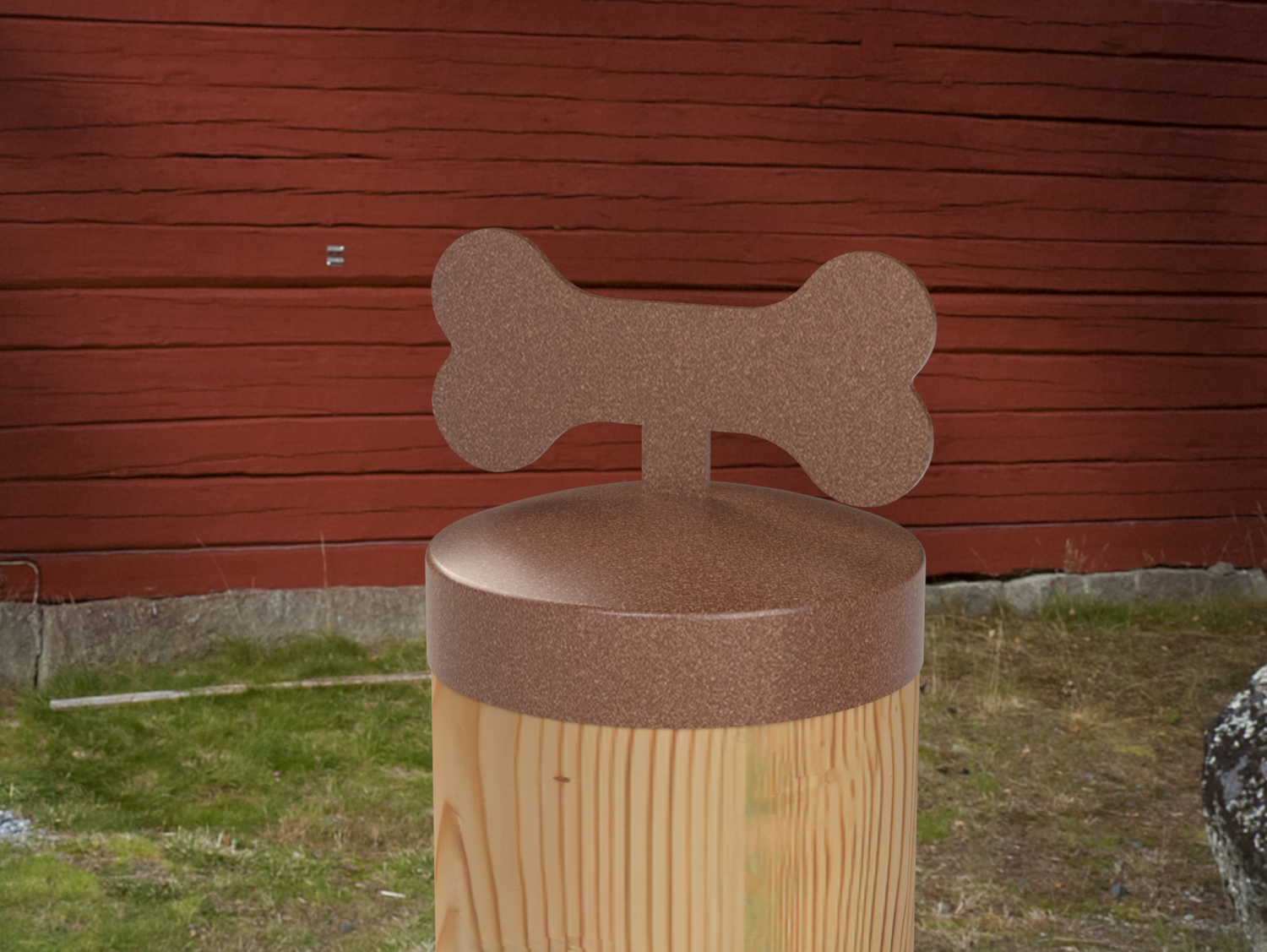 Dog Bone, Round Post Cap (4x4 Round Post Size) - Madison Iron and Wood