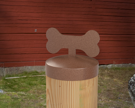 Dog Bone, Round Post Cap (4x4 Round Post Size) - Madison Iron and Wood
