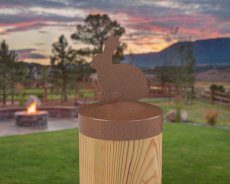 Bunny, Round Post Cap (4x4 Round Post Size) - Madison Iron and Wood