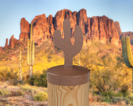 Cactus, Round Post Cap (4x4 Round Post Size) - Madison Iron and Wood