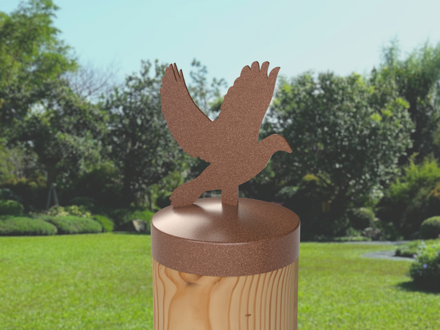 Dove, Round Post Cap (4x4 Round Post Size) - Madison Iron and Wood