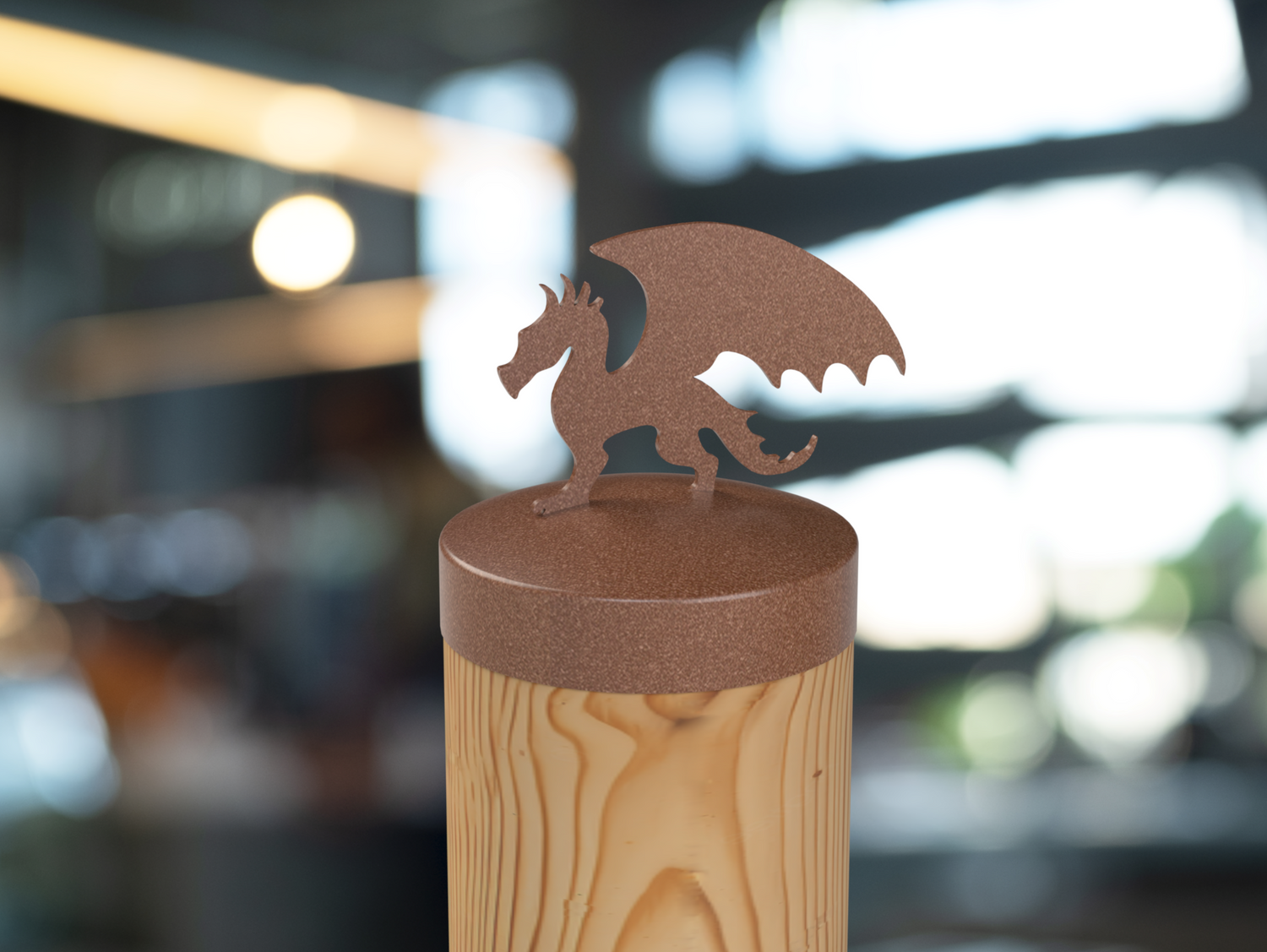 Dragon, Round Post Cap (4x4 Round Post Size) - Madison Iron and Wood