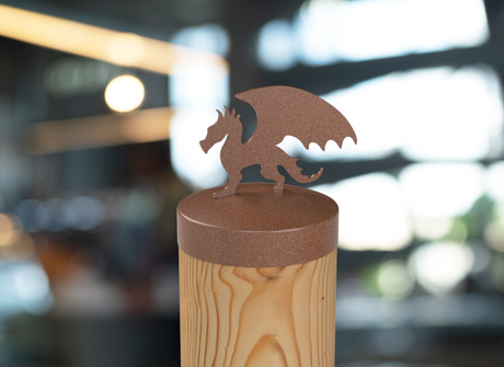 Dragon, Round Post Cap (4x4 Round Post Size) - Madison Iron and Wood