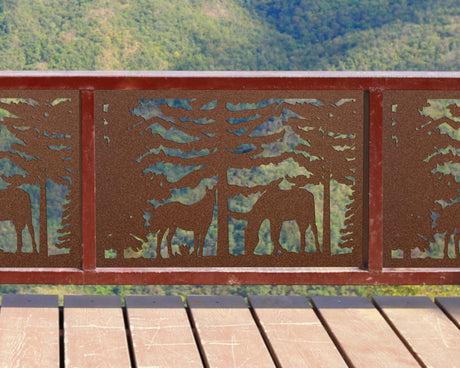 Horses Landscape Fence/Gate Panel Insert