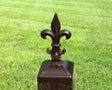 Fleur-De-Lis Fence Post Cap - Madison Iron and Wood