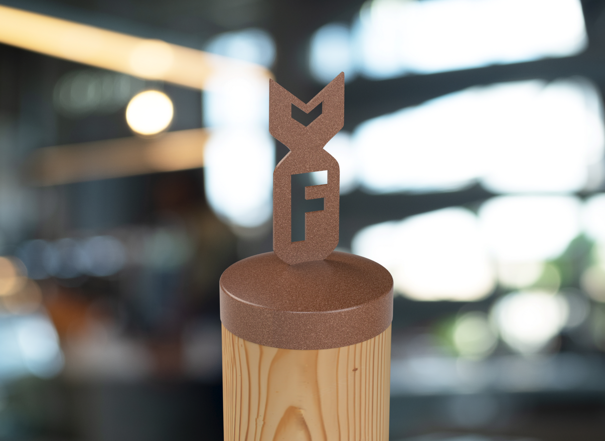 F Bomb, Round Post Cap (4x4 Round Post Size) - Madison Iron and Wood