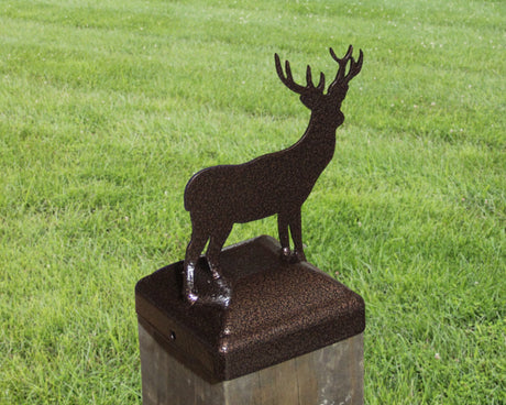 6X6 Deer Post Cap (5.5 x 5.5 Post Size) - Madison Iron and Wood