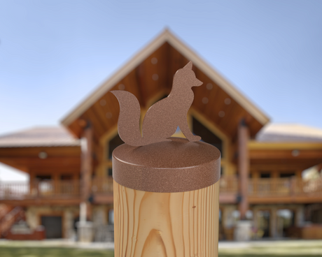 Fox, Round Post Cap (4x4 Round Post Size) - Madison Iron and Wood