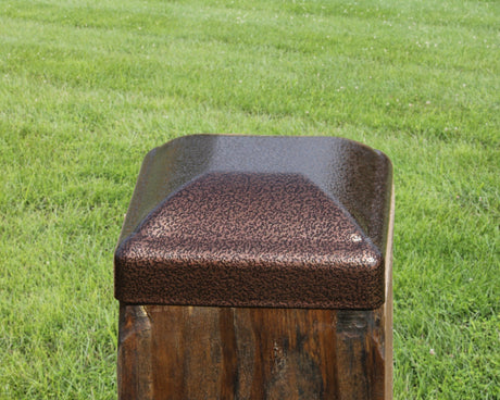 4x4 Heavy Duty Domed Steel Post Cap (3.5 x 3.5 Post Size)