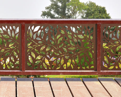 80"x30" - Tree Leaves Fence/Gate Panel Insert - Madison Iron and Wood