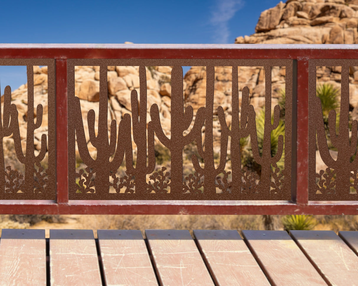 80"x30" - Saguaro National Park Fence/Gate Panel Insert - Madison Iron and Wood