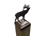 Elk Fence Post Cap (Multiple Post Sizes Available) - Madison Iron and Wood