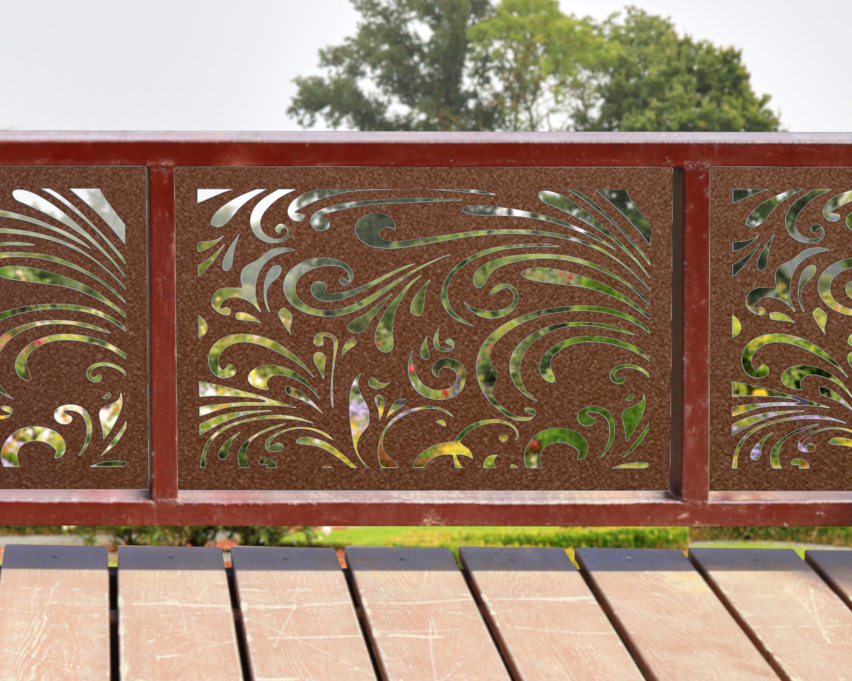 24"x30" - Elegant Scroll Design Fence/Gate Panel Insert