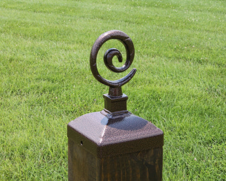 4x4 Spiral Post Cap (3.5 x 3.5 Post Size) - Madison Iron and Wood