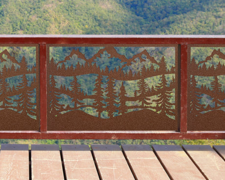 Mountain Landscape Fence/Gate Panel Insert