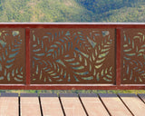 Budding Palm Leaf Pattern Fence/Gate Panel Insert