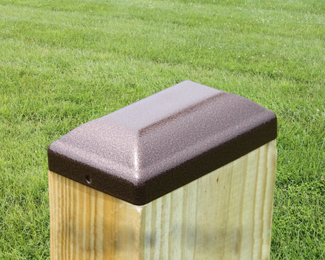 4X6 (nominal size) Steel Post Cap (3.5 x 5.5 Post Size) - Madison Iron and Wood