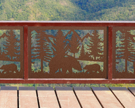 Bear Landscape Fence/Gate Panel Insert