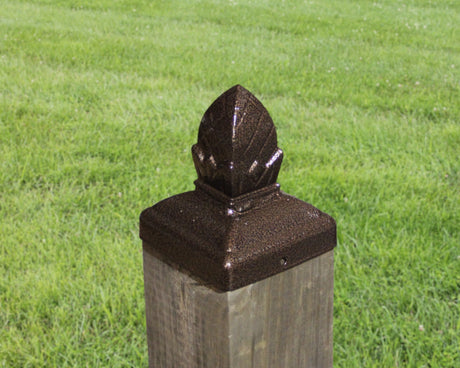 4x4 Square Pineapple Post Cap (3.5 x 3.5 Post Size) - Madison Iron and Wood