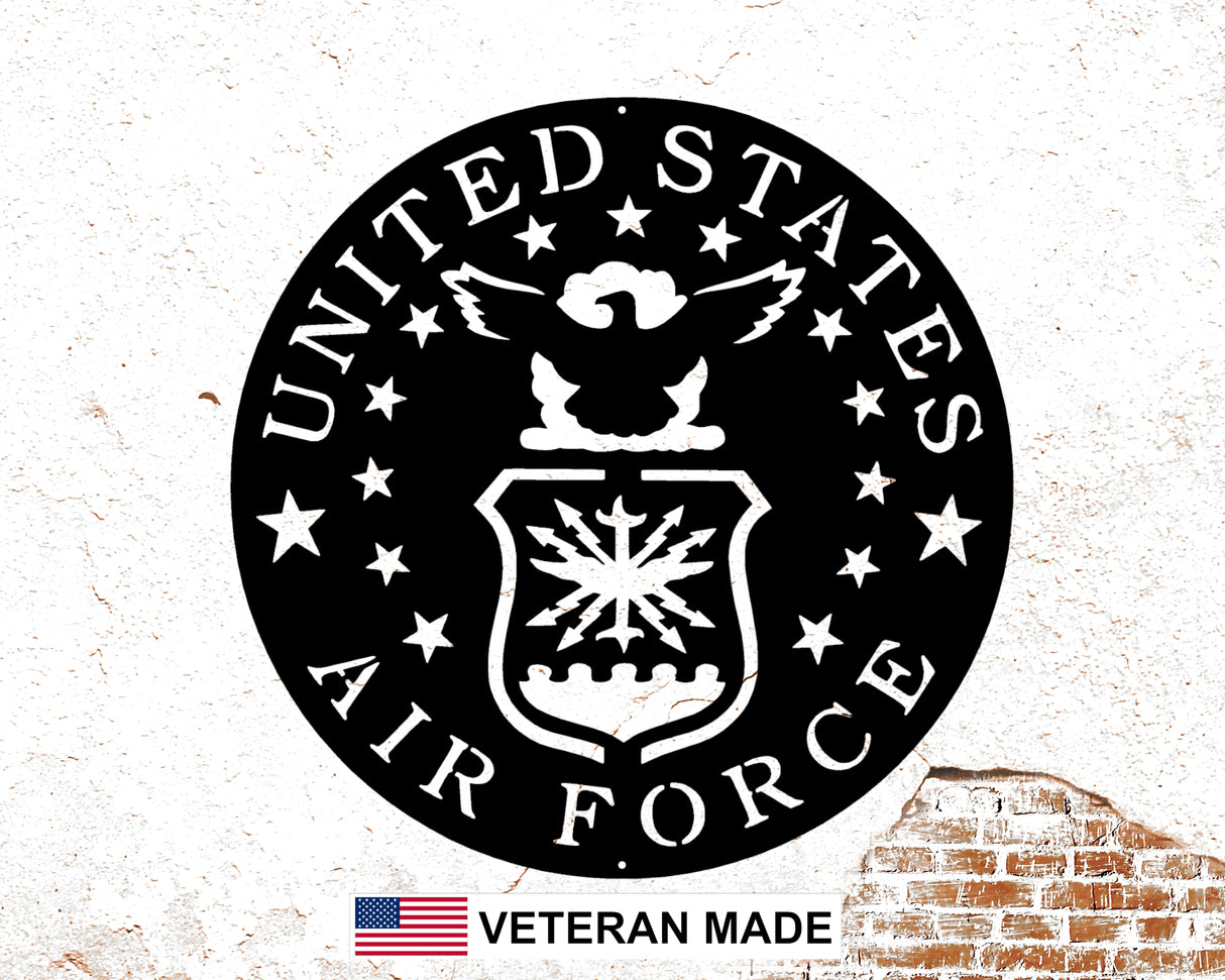 AIR FORCE EMBLEM METAL SIGN